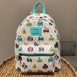 Loungefly Disney Princess Bows & Sidekicks Mini Backpack